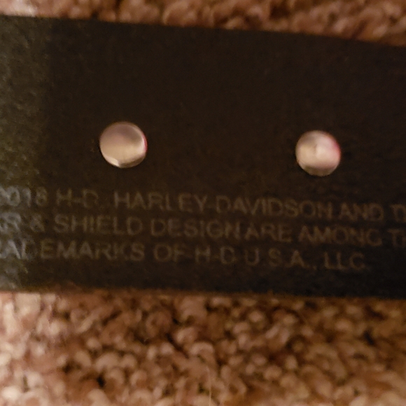 Harley Davidson leather ladies belt, Size Medium - Picture 4 of 5